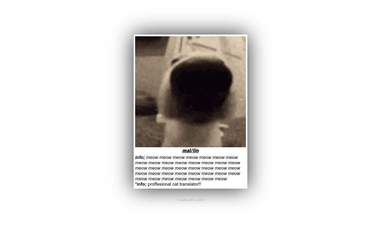 Carrd profile picture for @booger